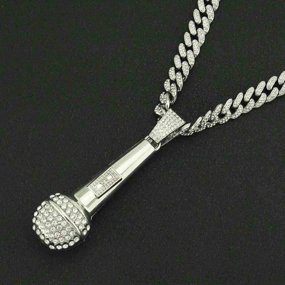 Microphone Pendant Necklace