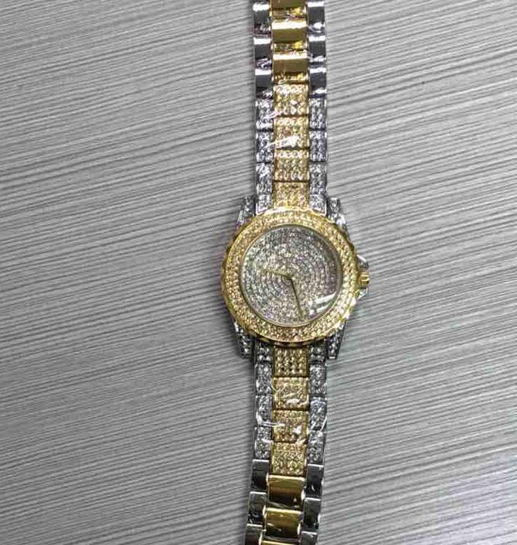 Rhinestone Diamond Steel Strap Watch