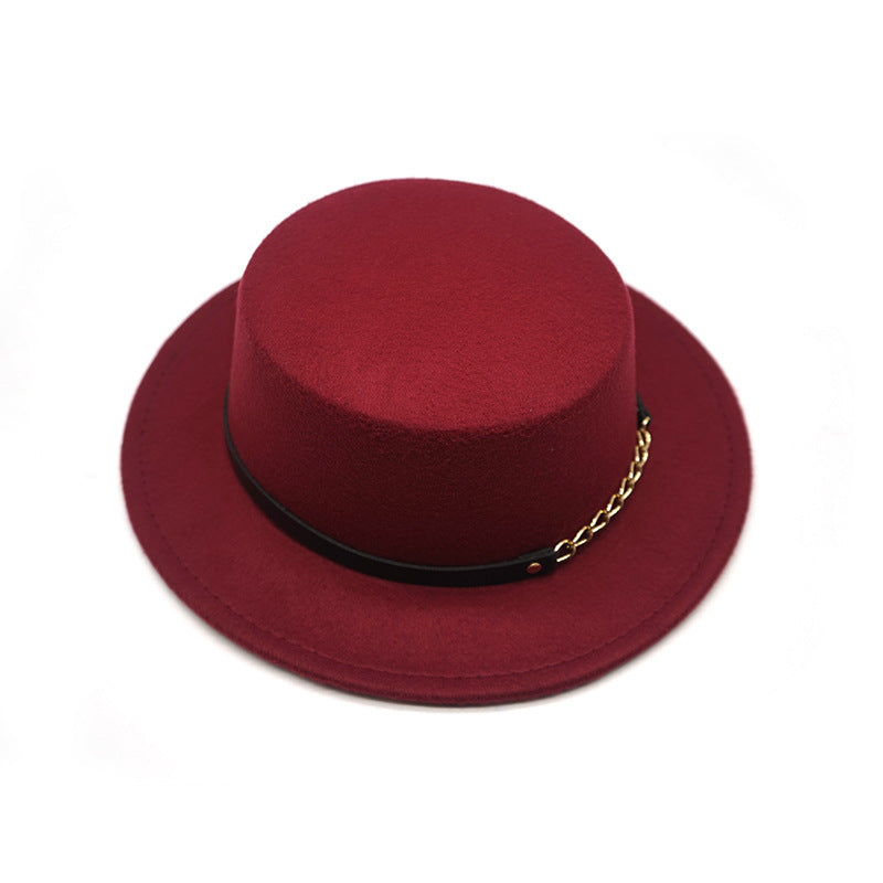 British Style Flat Top Hat