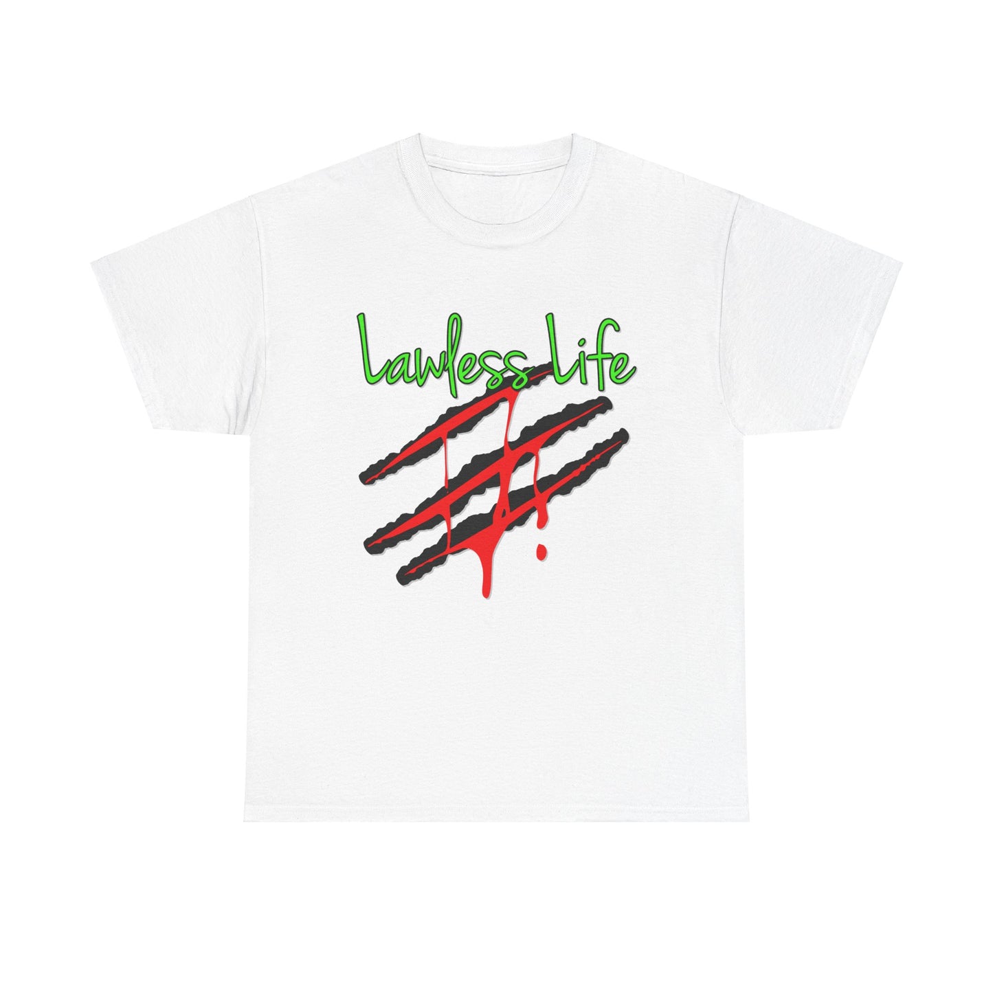 Lawless Life Bloody Scars. Heavy Cotton T-Shirt