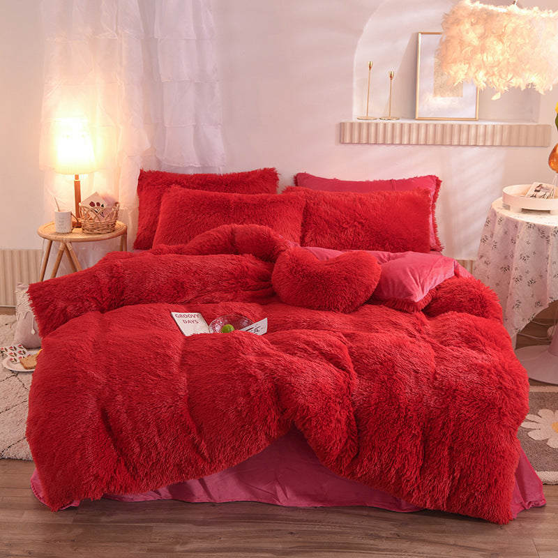 Luxury Thick Fleece Bed Set