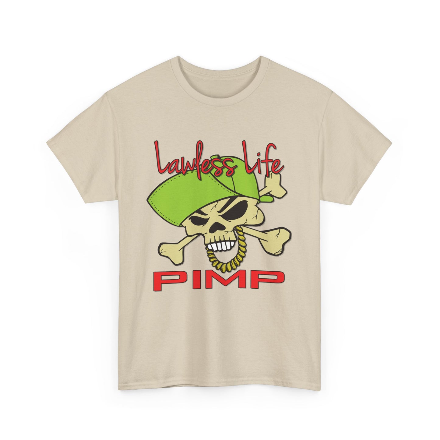 Lawless Life Pimp. Heavy Cotton T-Shirt