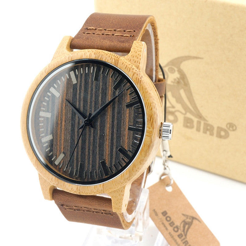 Luxury Quartz Bamboo Watch