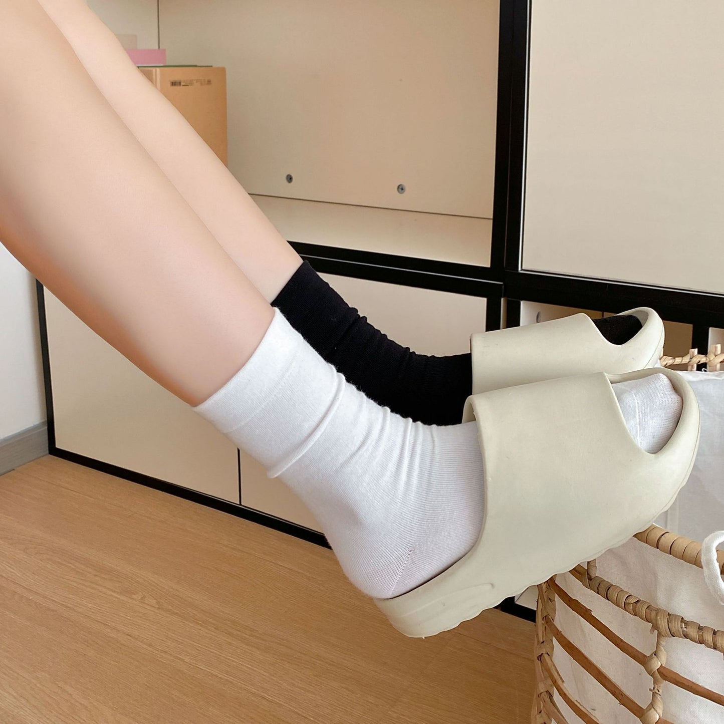 Pure Cotton Mid-calf Length Socks