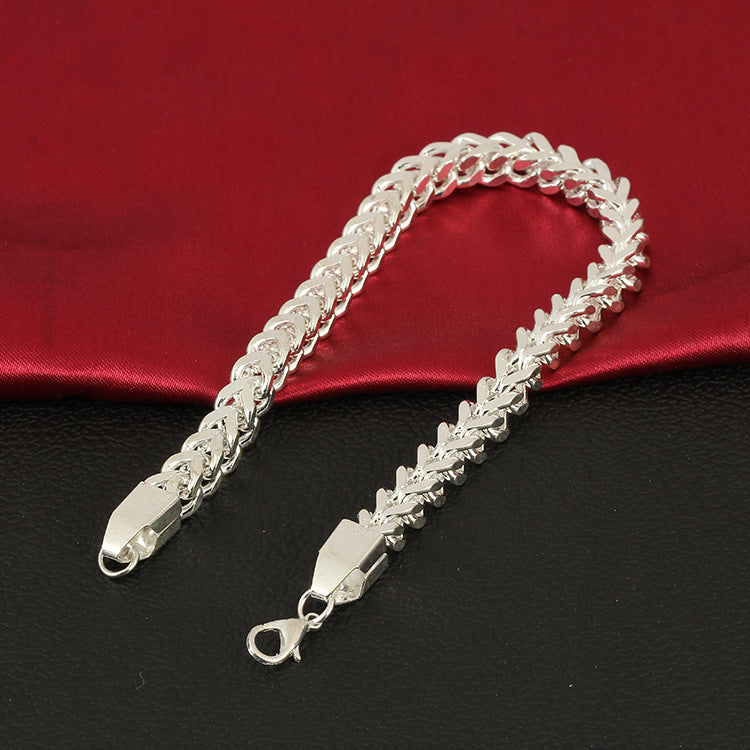 Braided stainless steel bracelet