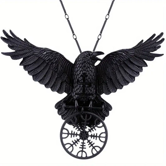 Viking Crow Necklace.