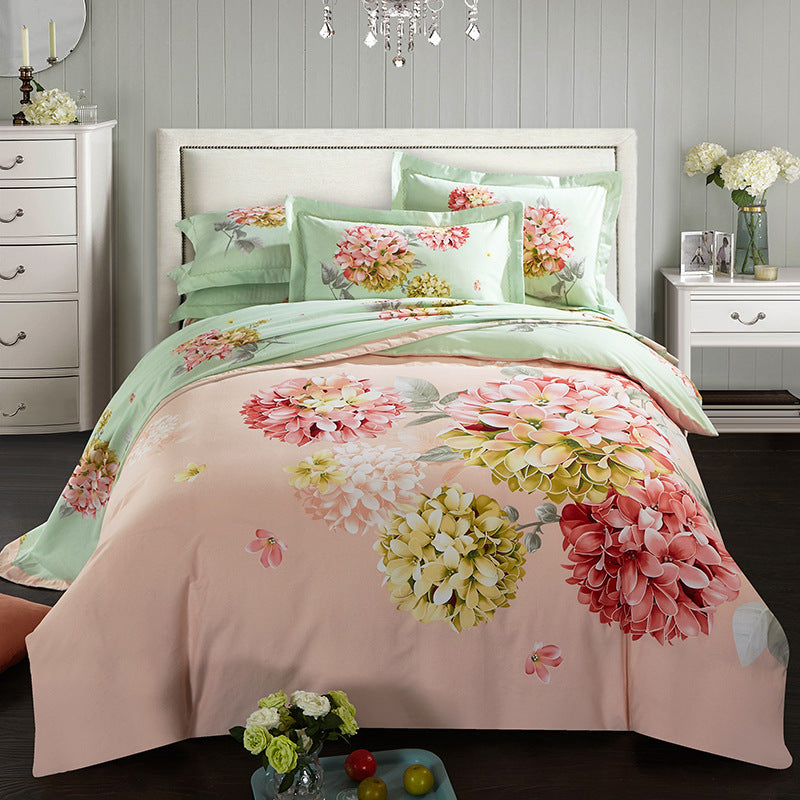 Four-piece cotton bed set