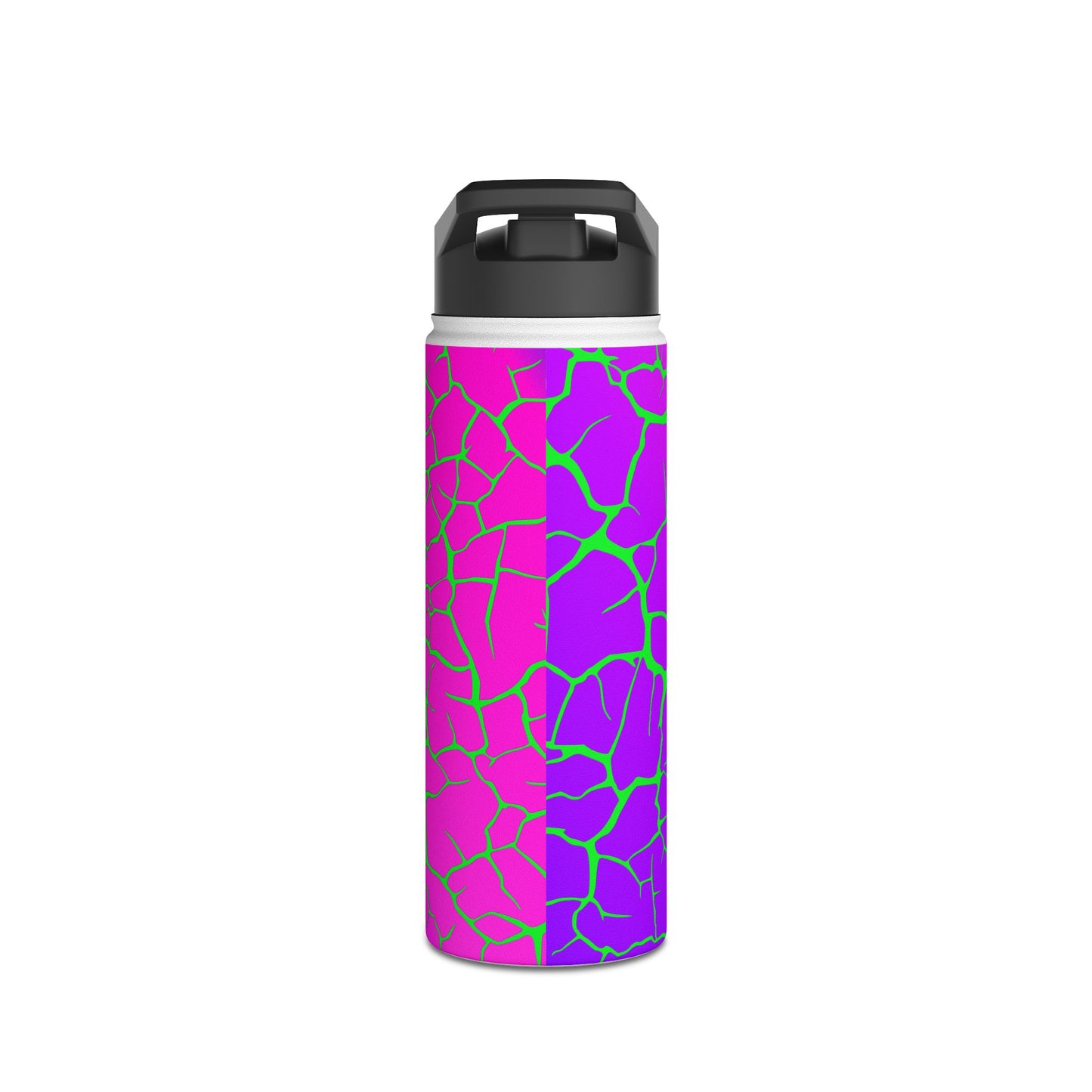 Pink Crackle. Stainless Steel Water Bottle