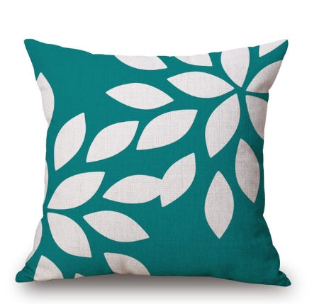 Geometric print cushion cover