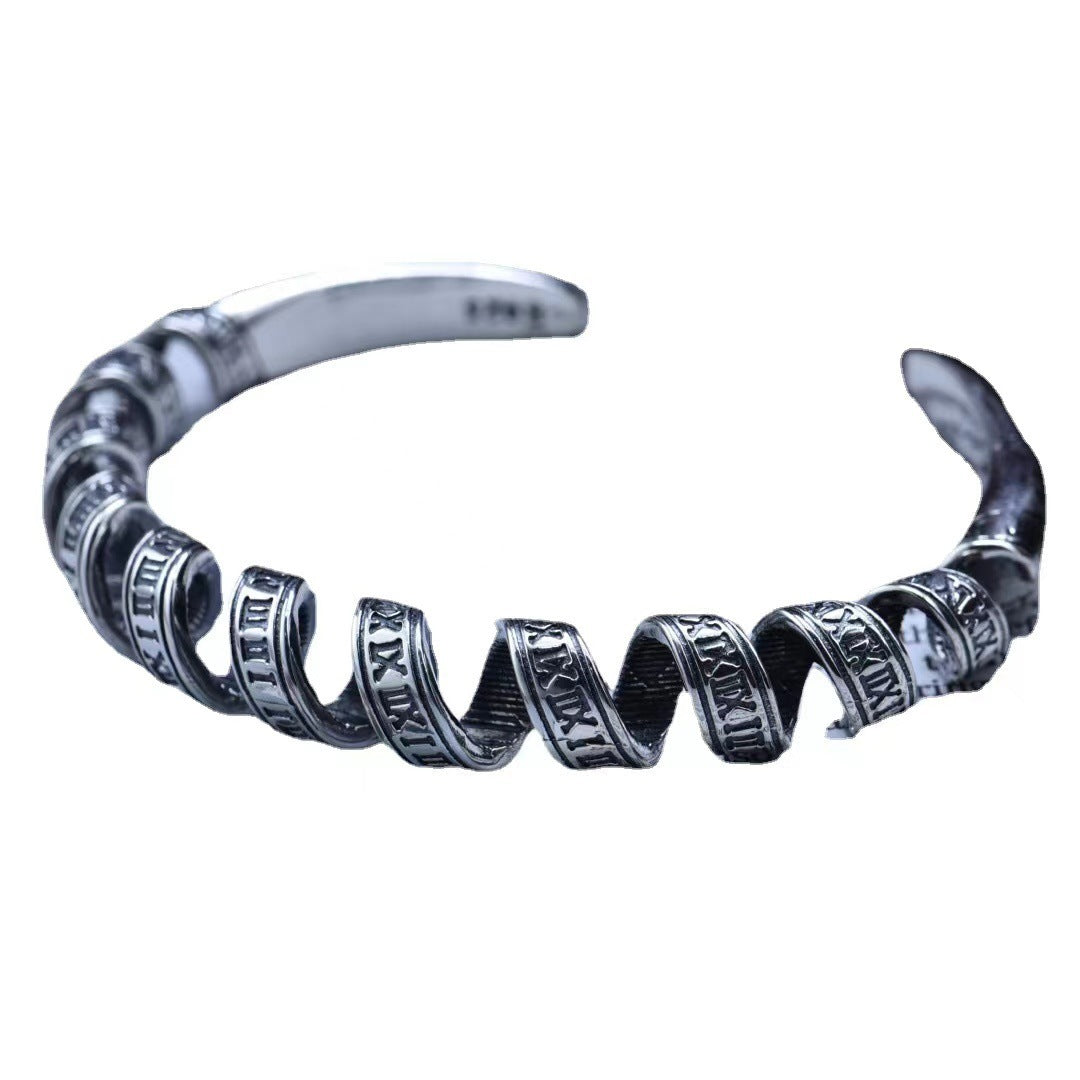 Twisted Roman Numeral Bracelet