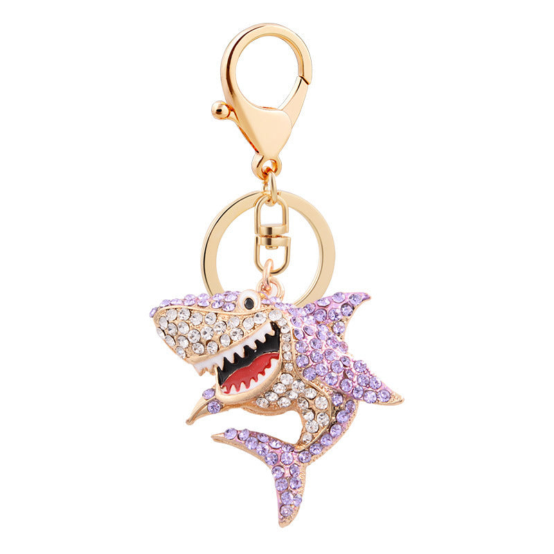 Bling Metal Shark Keychain