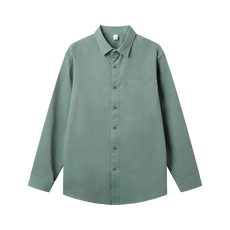 Autumn Solid Color Long Sleeve Shirt