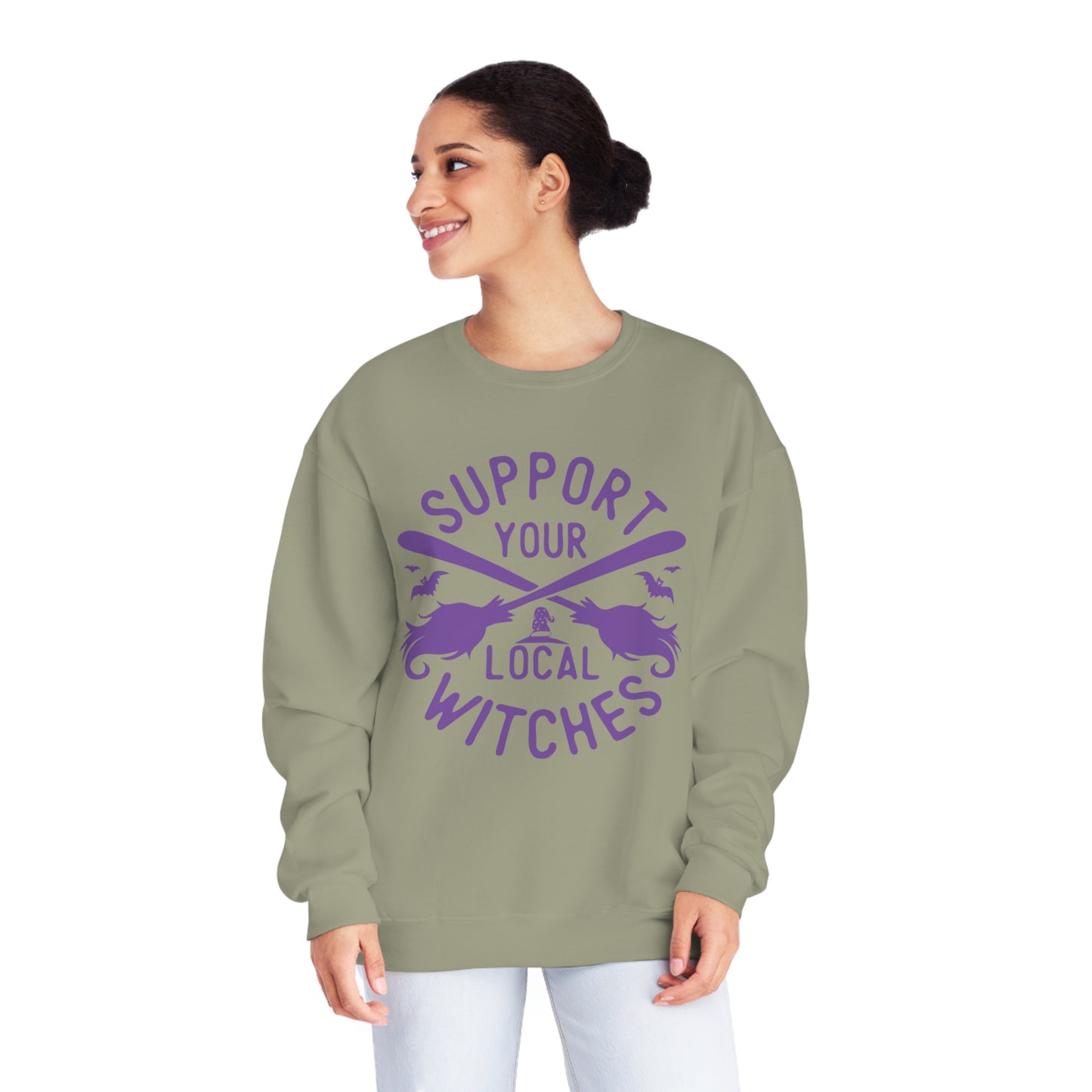 Support Your Local Witches, Unisex NuBlend® Crewneck Sweatshirt