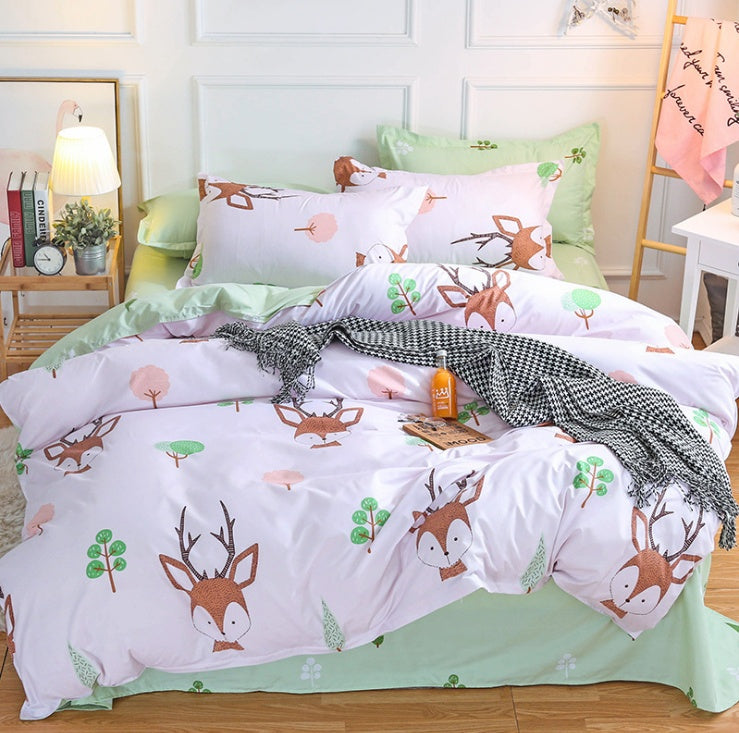 Trendy three-piece bedding set