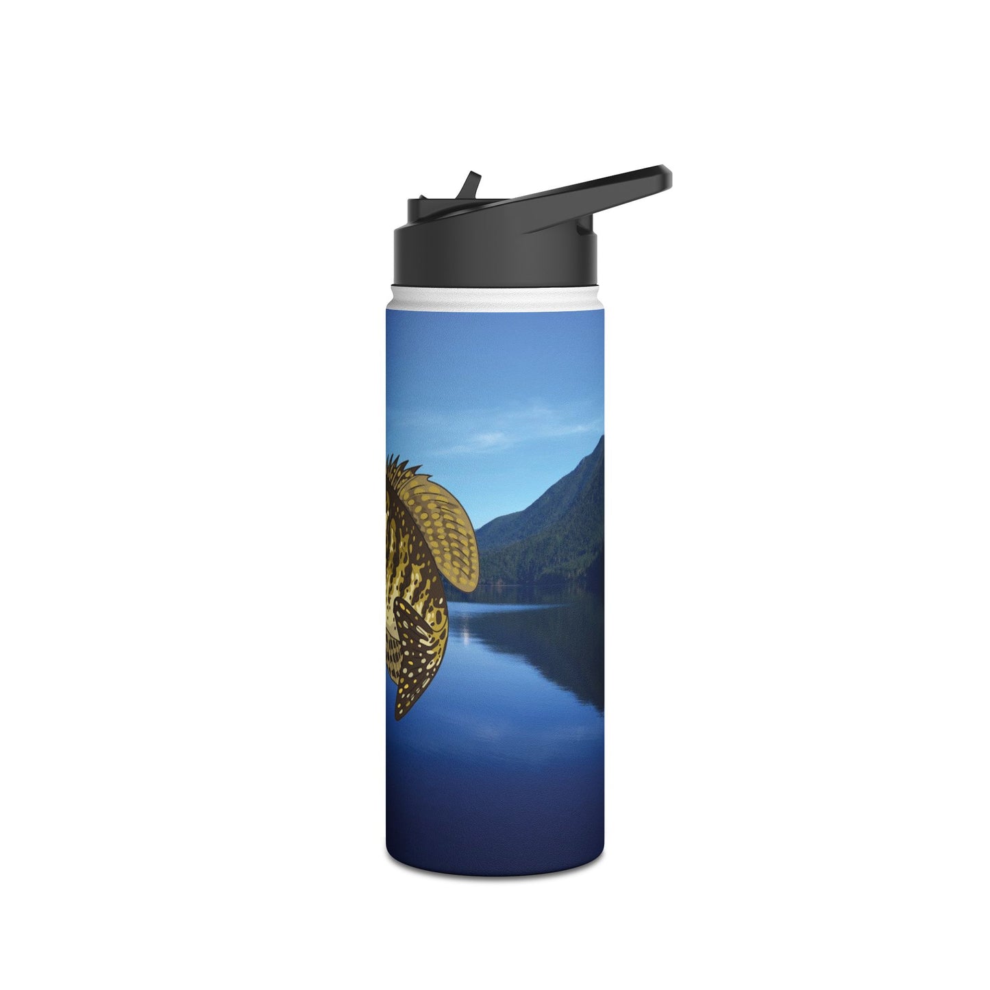 Crappie Lake. Stainless Steel Water Bottle