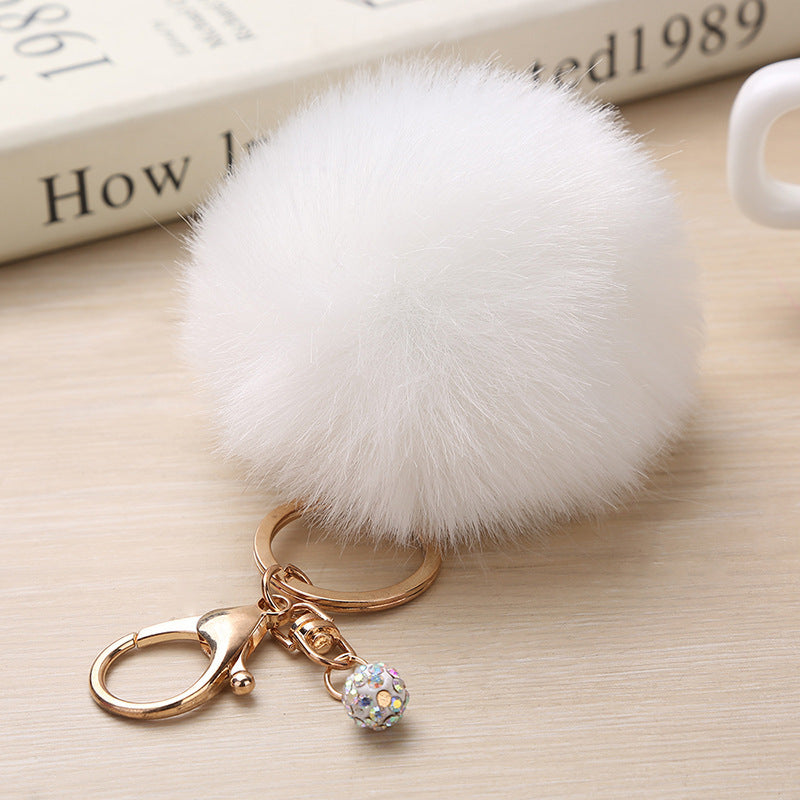 Fashion Puff Ball Keychain