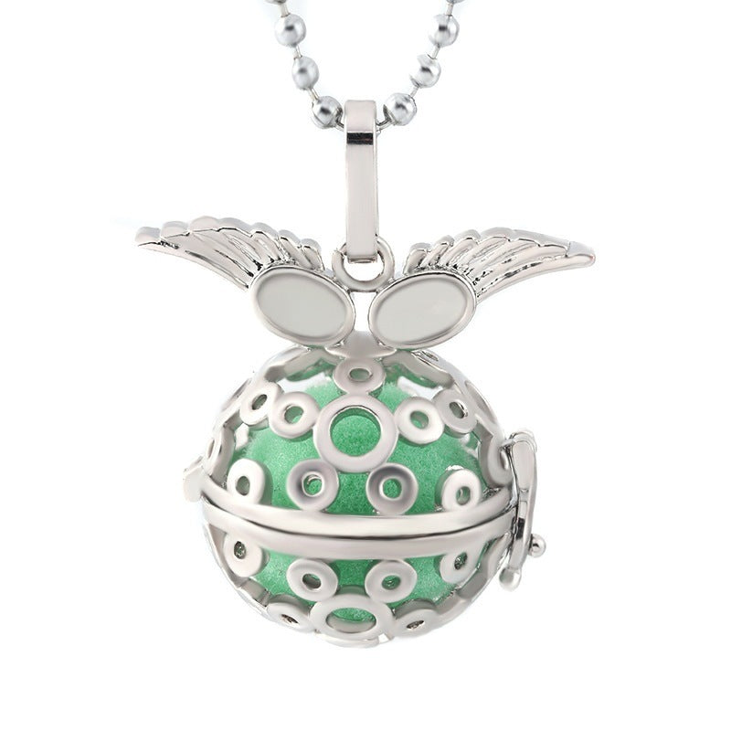 Mexico Chime Essential Oil Diffuser Hollow Pendant Necklace