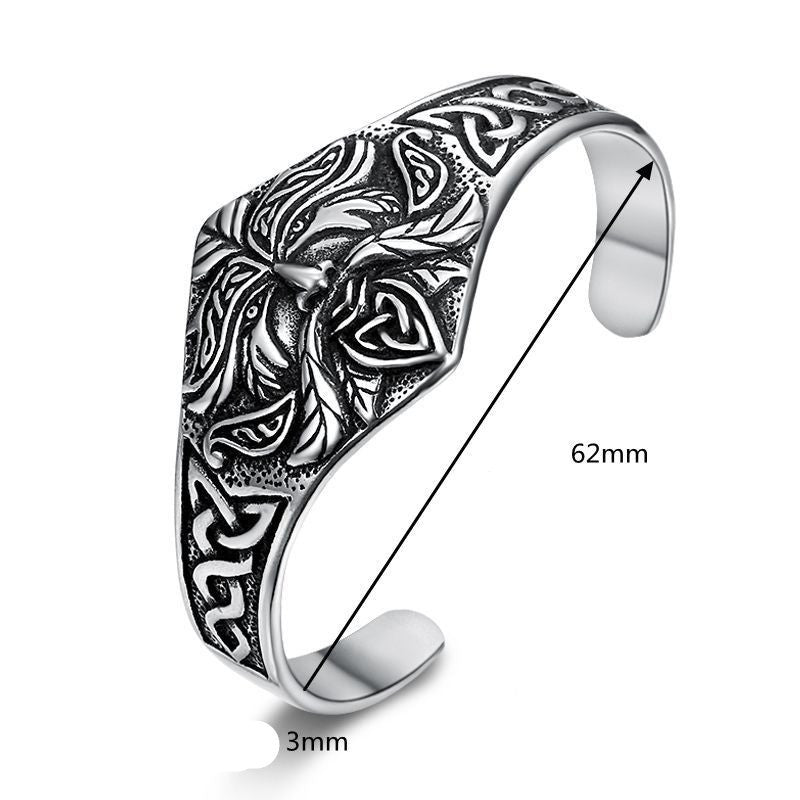 Nordic Viking Warrior Stainless Steel Bracelet