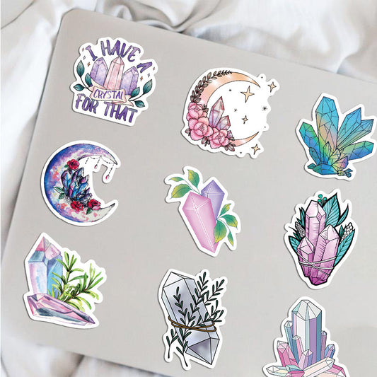 50 Dreamy Crystal Graffiti Stickers