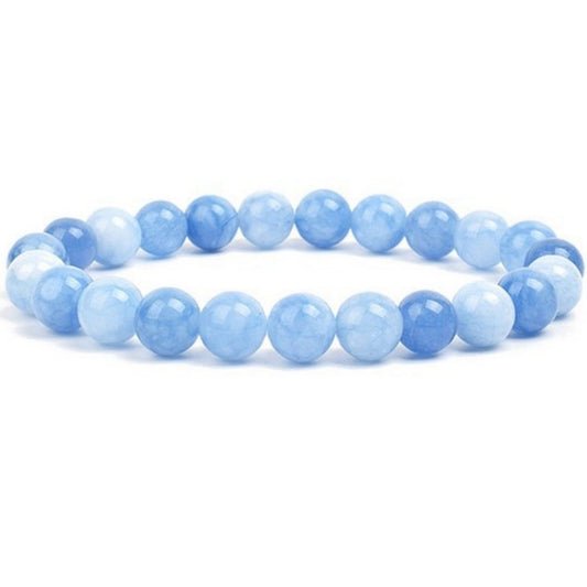 Unisex 8mm Agate Beads Bracelet