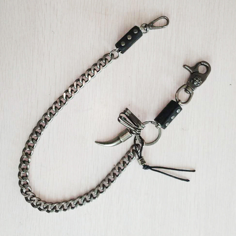 Trendy Metal Waist Chains Keychain