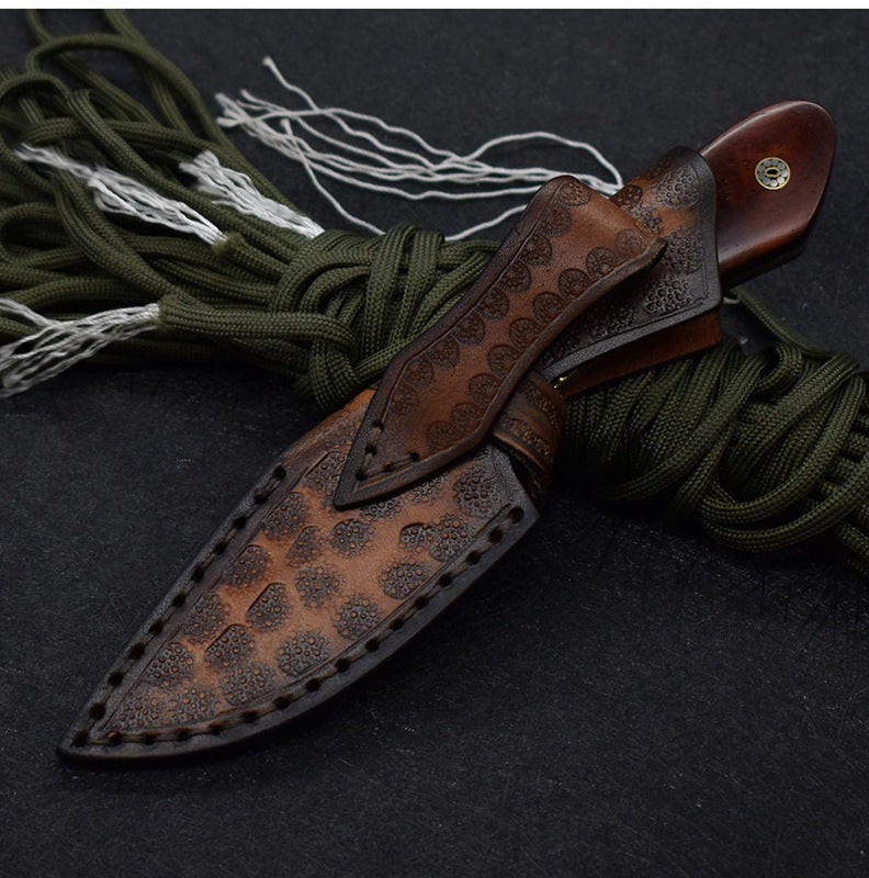 Damascus Steel Hardness Hunting Knife