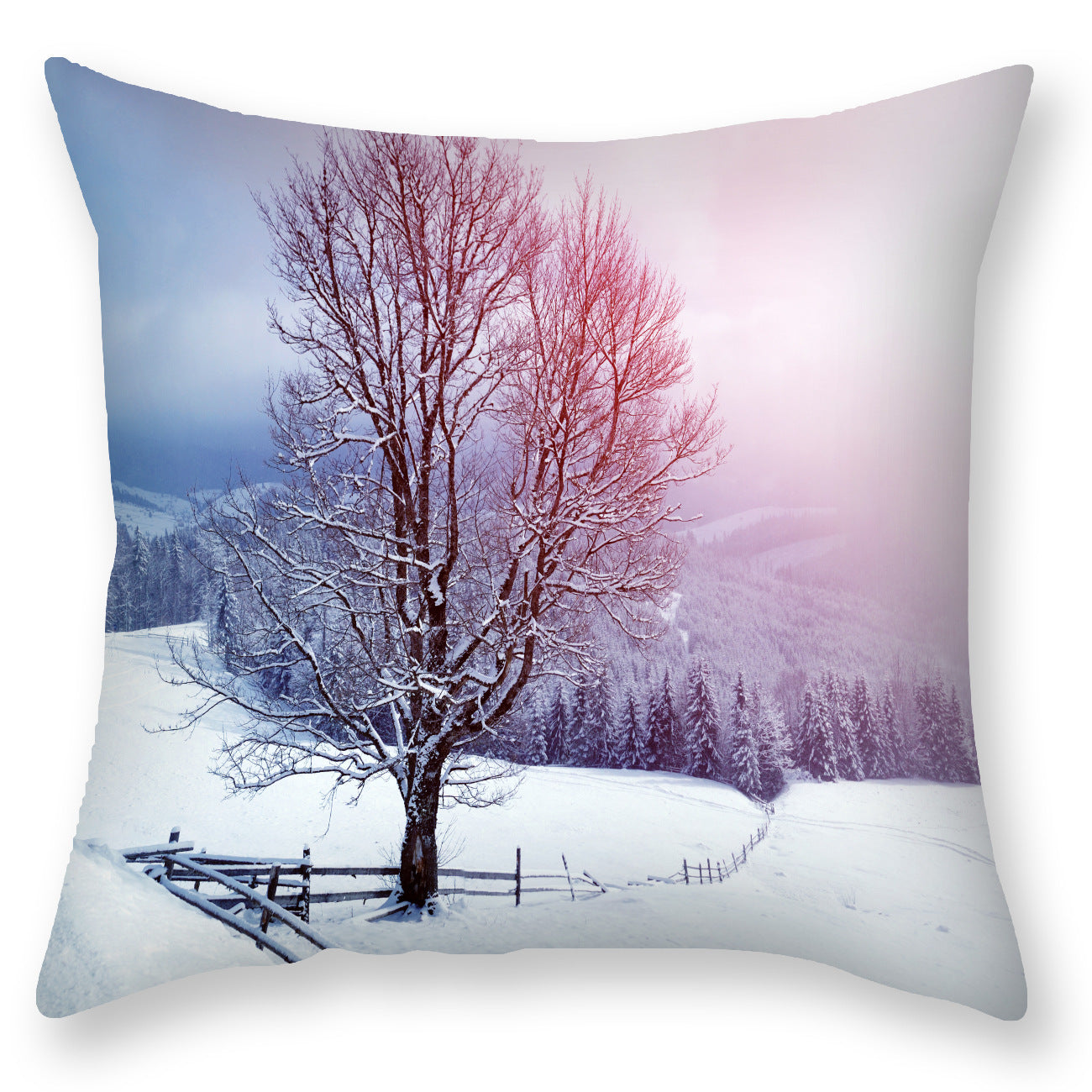 Scandinavian Landscape Printed Pillowcase