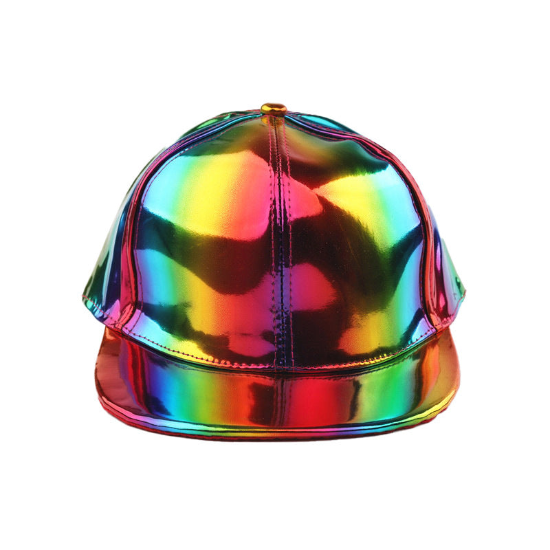 Laser Flat Brim Reflective Street Hip Hop Hat