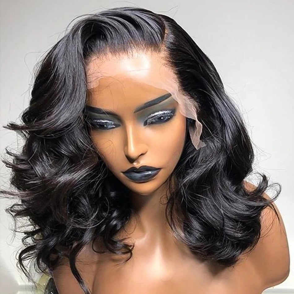 Black Lace Partial Wig