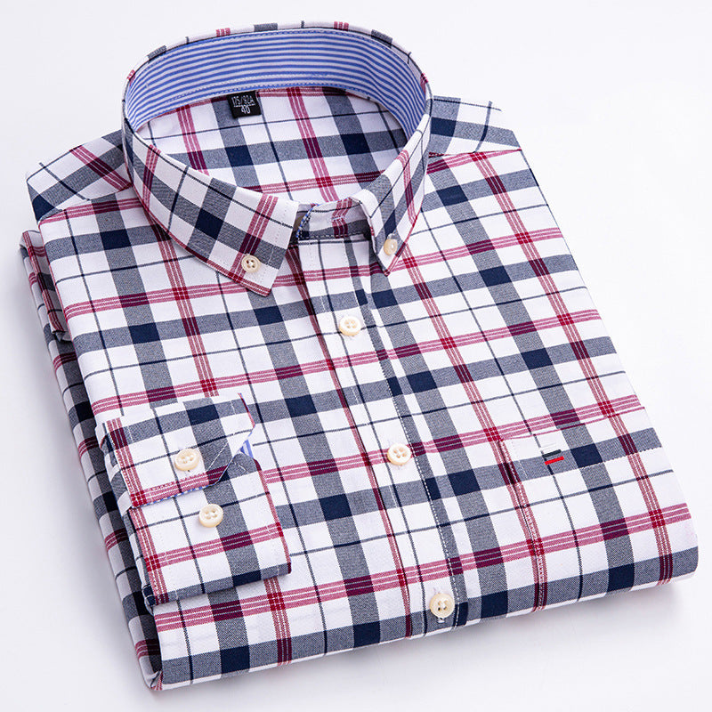 Men's Cotton Oxford Anti-wrinkle Casual Shirt