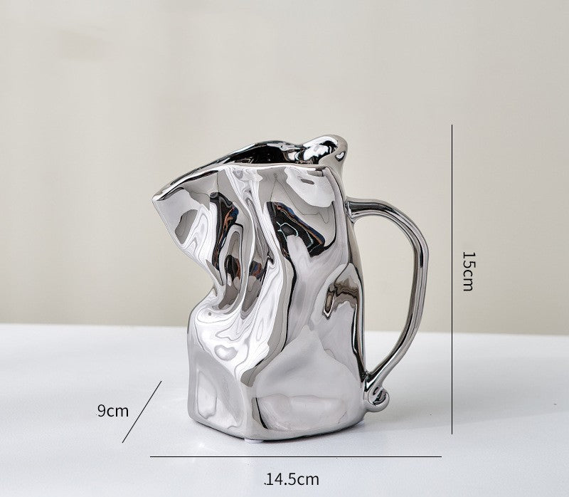 Ceramic Fold Kettle Cup Vase