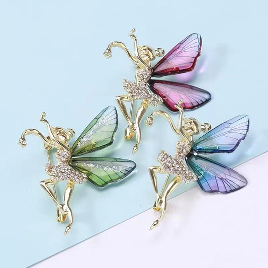 Transparent Acrylic Fairy Brooch