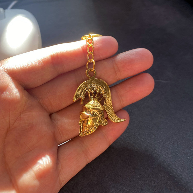 Roman Warrior Helmet Pendant Keychain