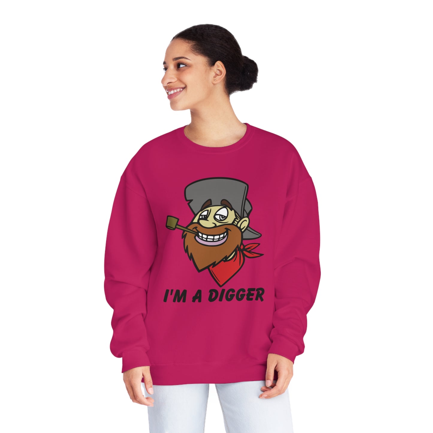 I'M a Digger, Unisex NuBlend® Crewneck Sweatshirt