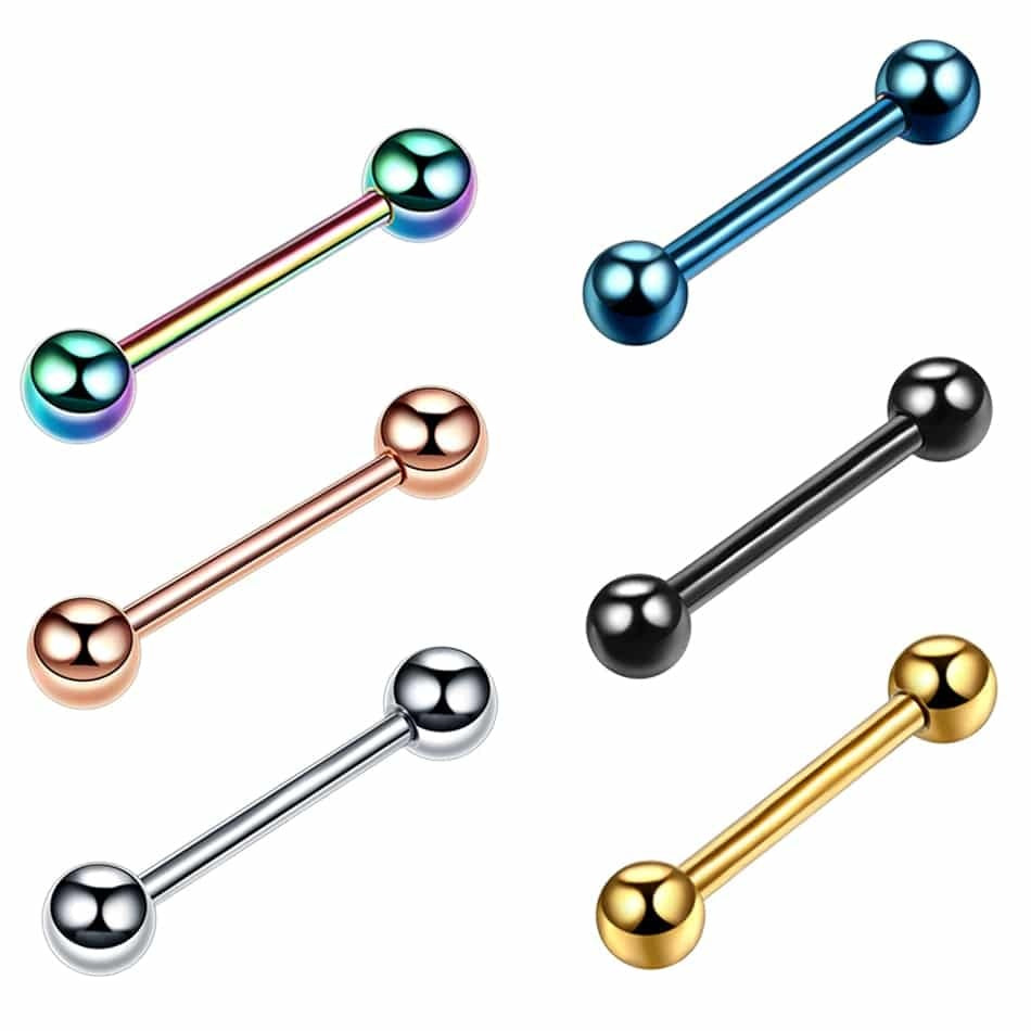 Stainless Steel Barbell Piercing Jewelry