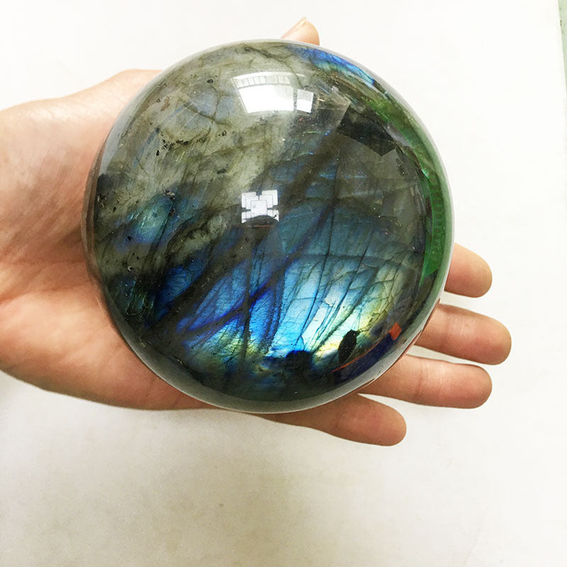 Moonstone Ball Rough Stone Decoration