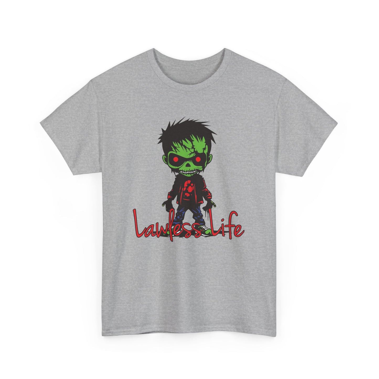 Lawless Life Zombie. Heavy Cotton T-Shirt