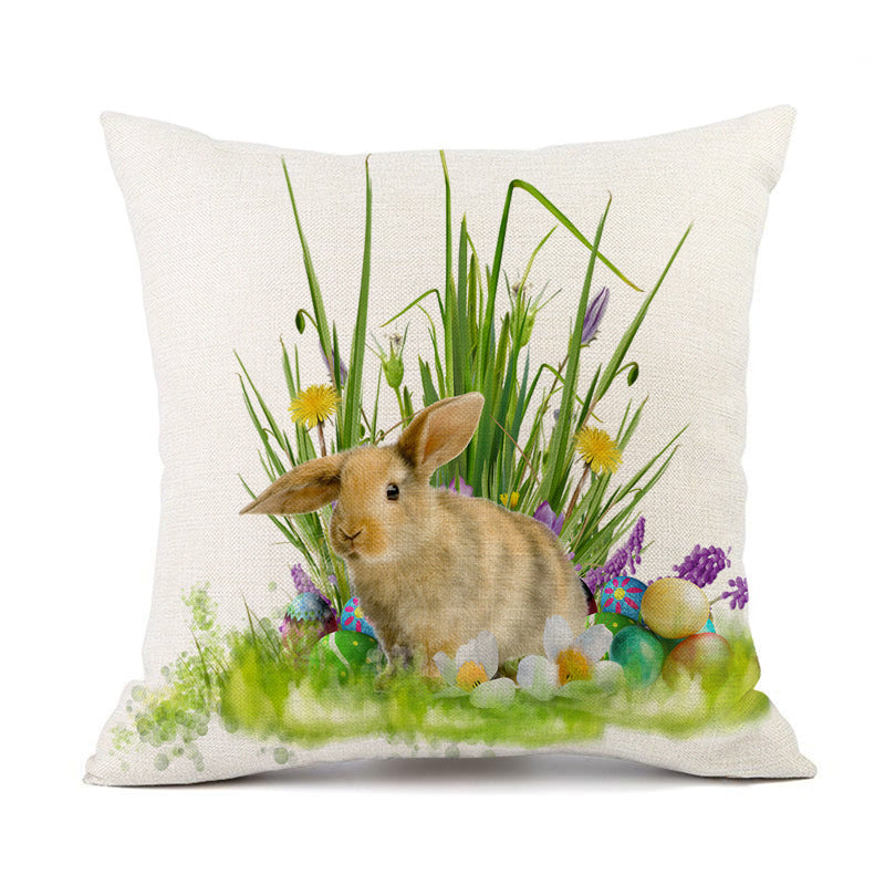 Easter Linen Cushion Case