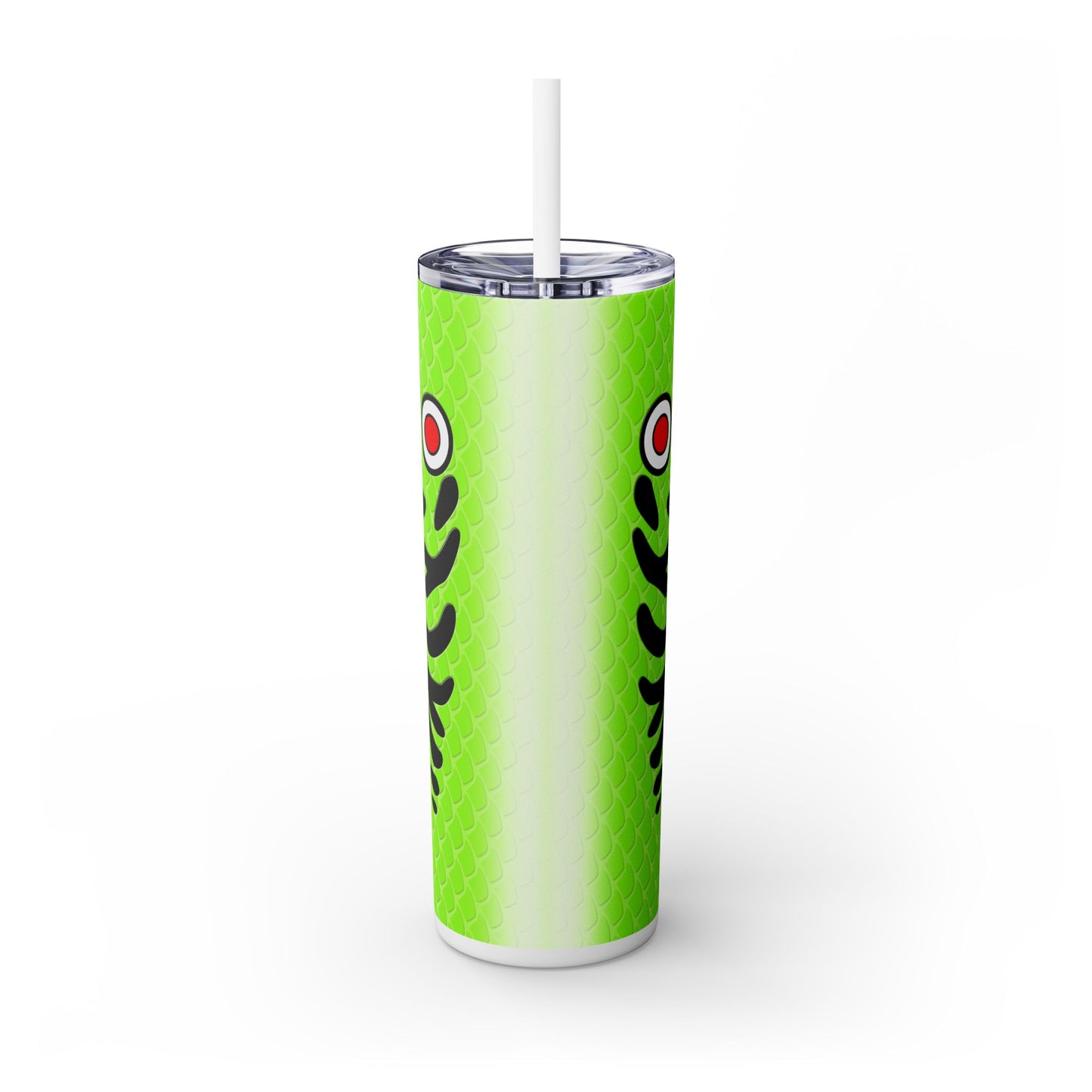 Bite Me Fish Hook. 20oz Skinny Tumbler with Straw