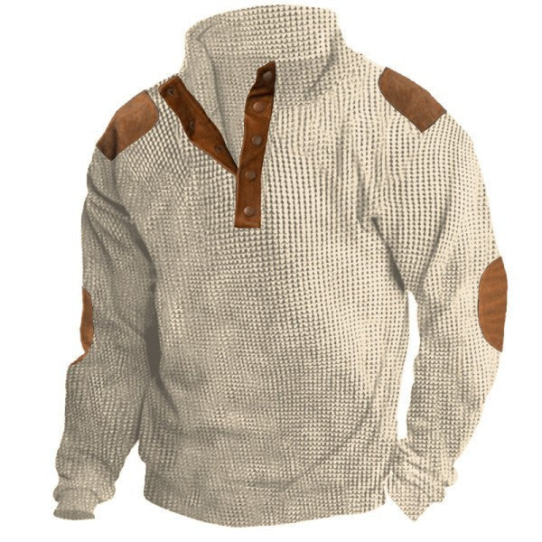 Men's Printed Stand Collar Sweatshirt