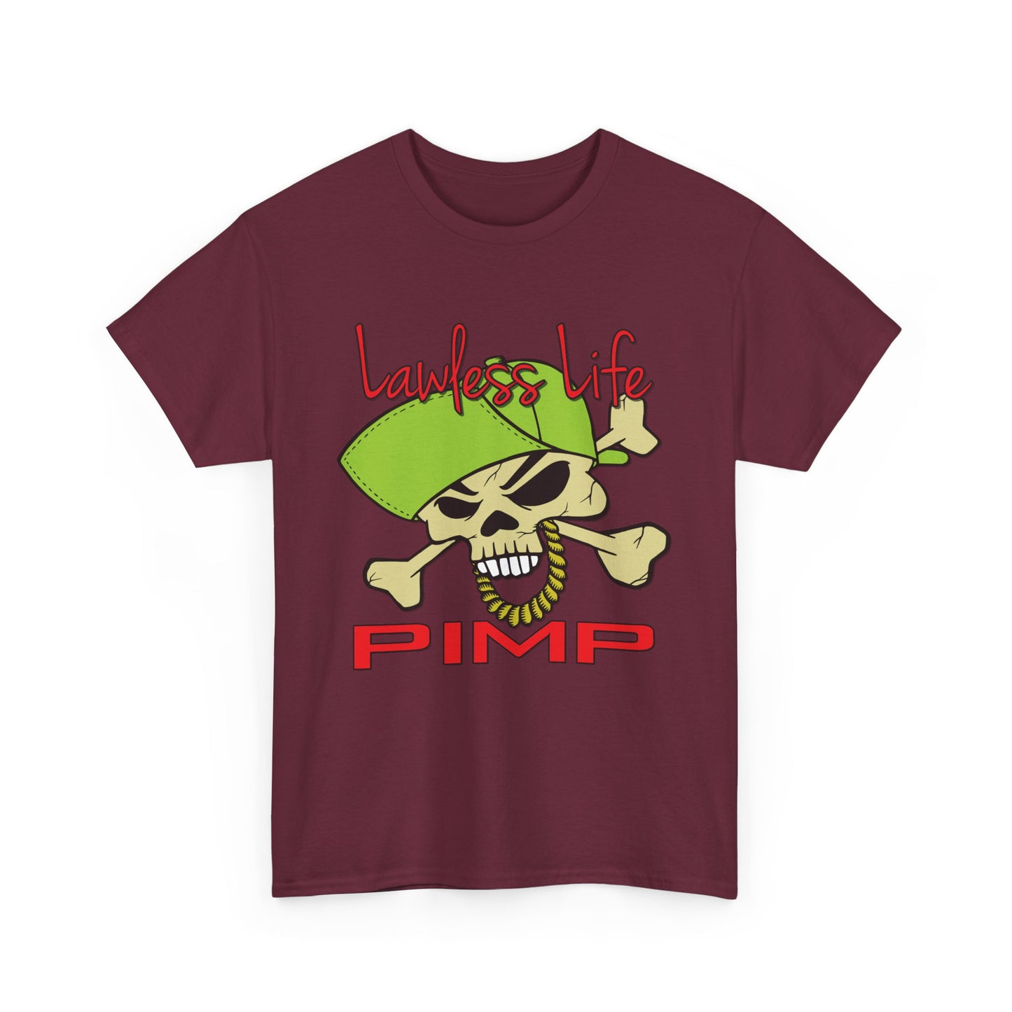 Lawless Life Pimp. Heavy Cotton T-Shirt