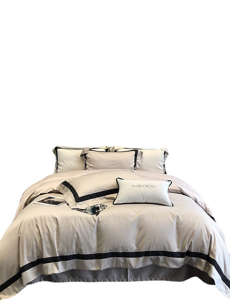 High-end Minimalist Four-piece Tencel Cotton Bedding Set