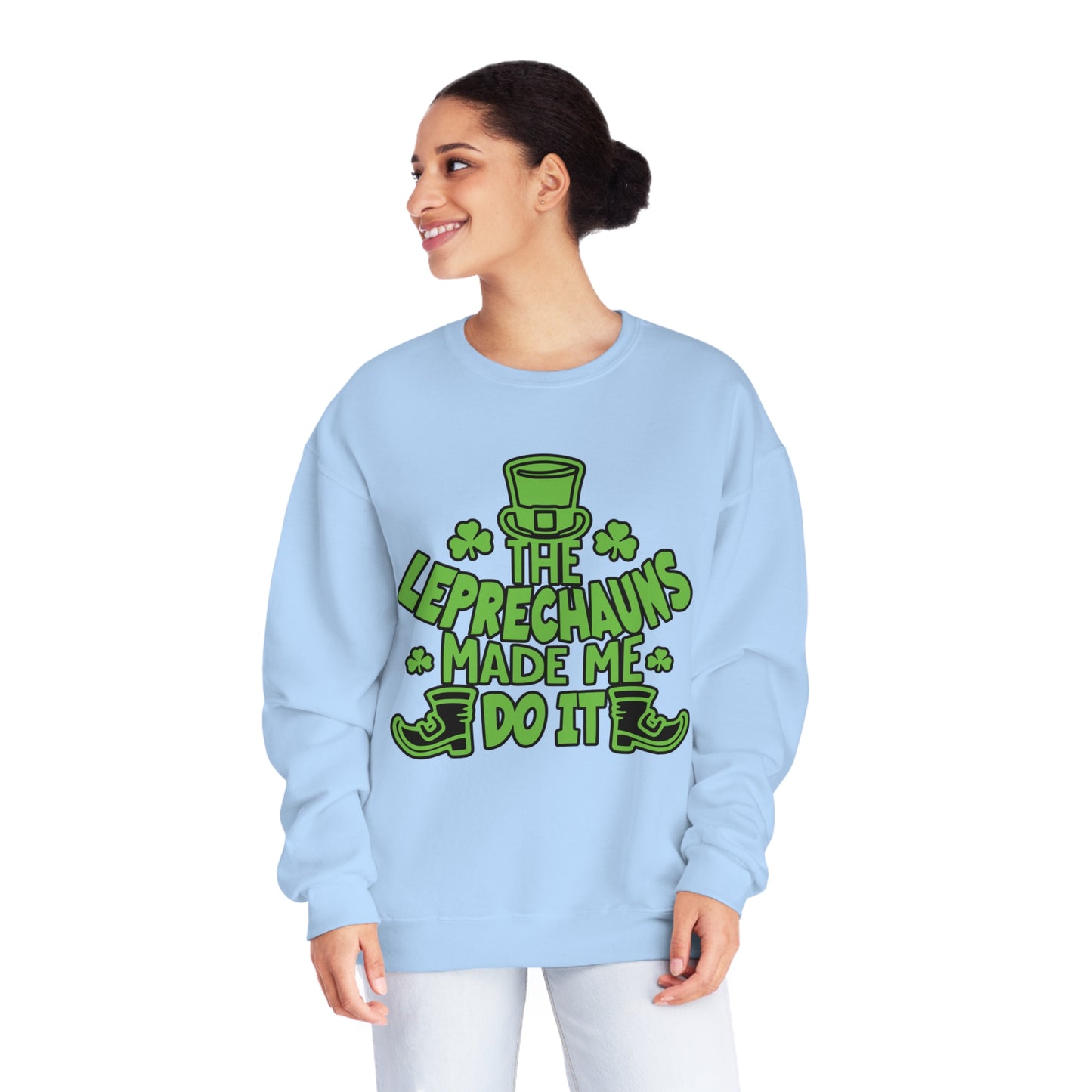 The Leprechauns Made Me Do it.., Unisex NuBlend® Crewneck Sweatshirt