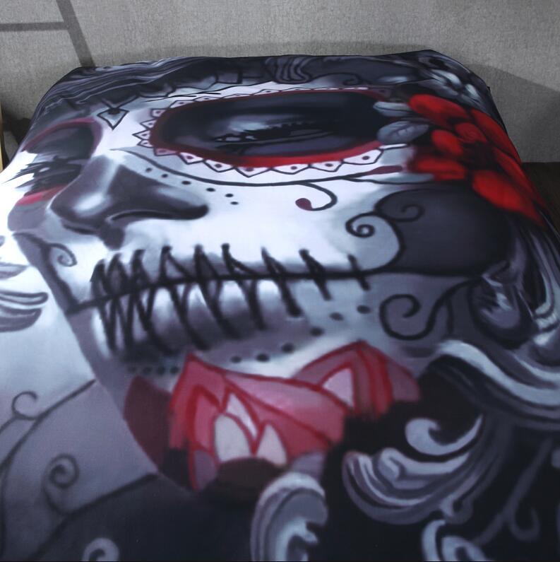 Black Skull Bedding Set