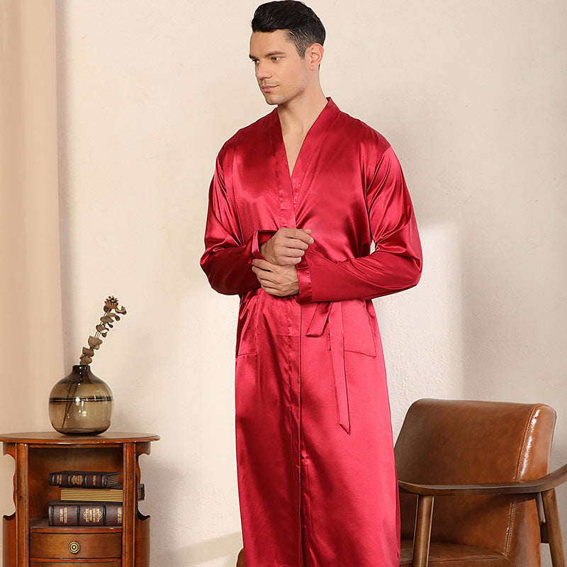 Ultra-thin Cardigan Men's Robe