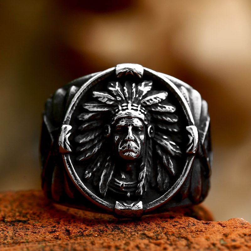 Men's Indian Stainless Steel Ring