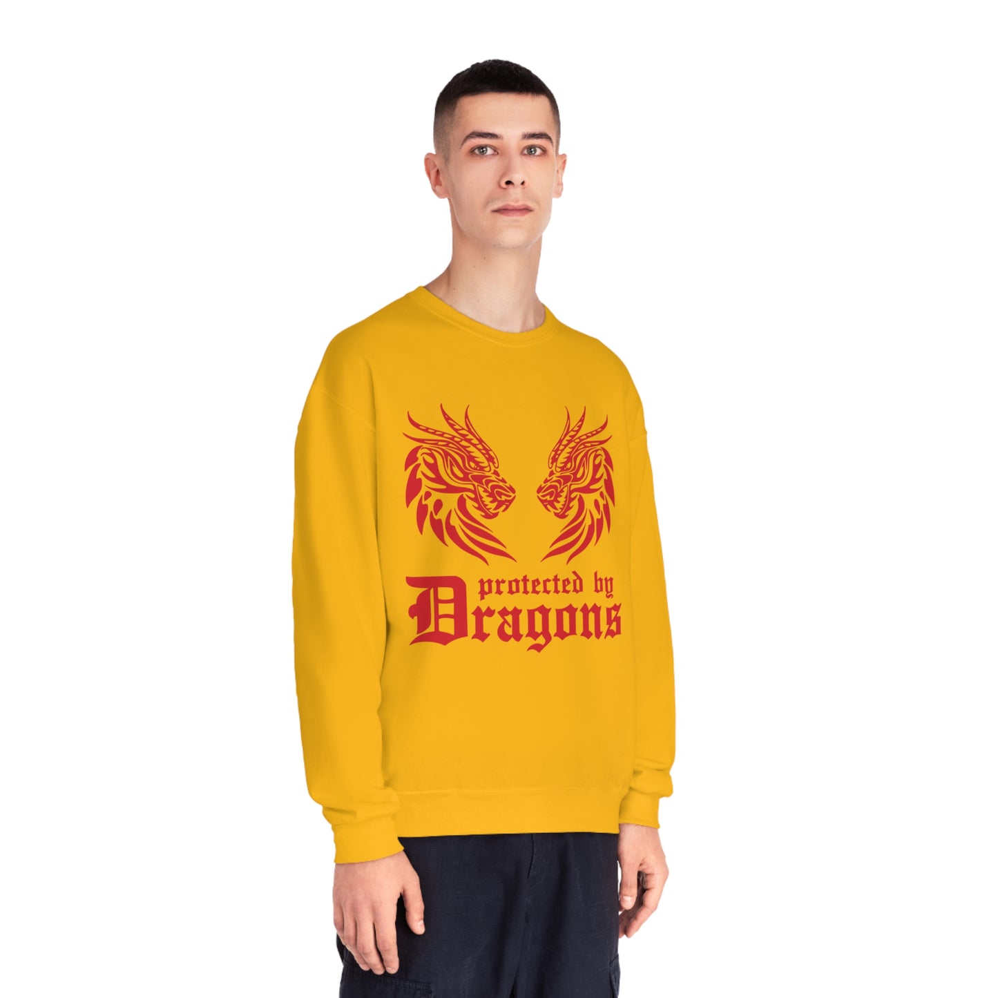 Protected by Dragons, Unisex NuBlend® Crewneck Sweatshirt