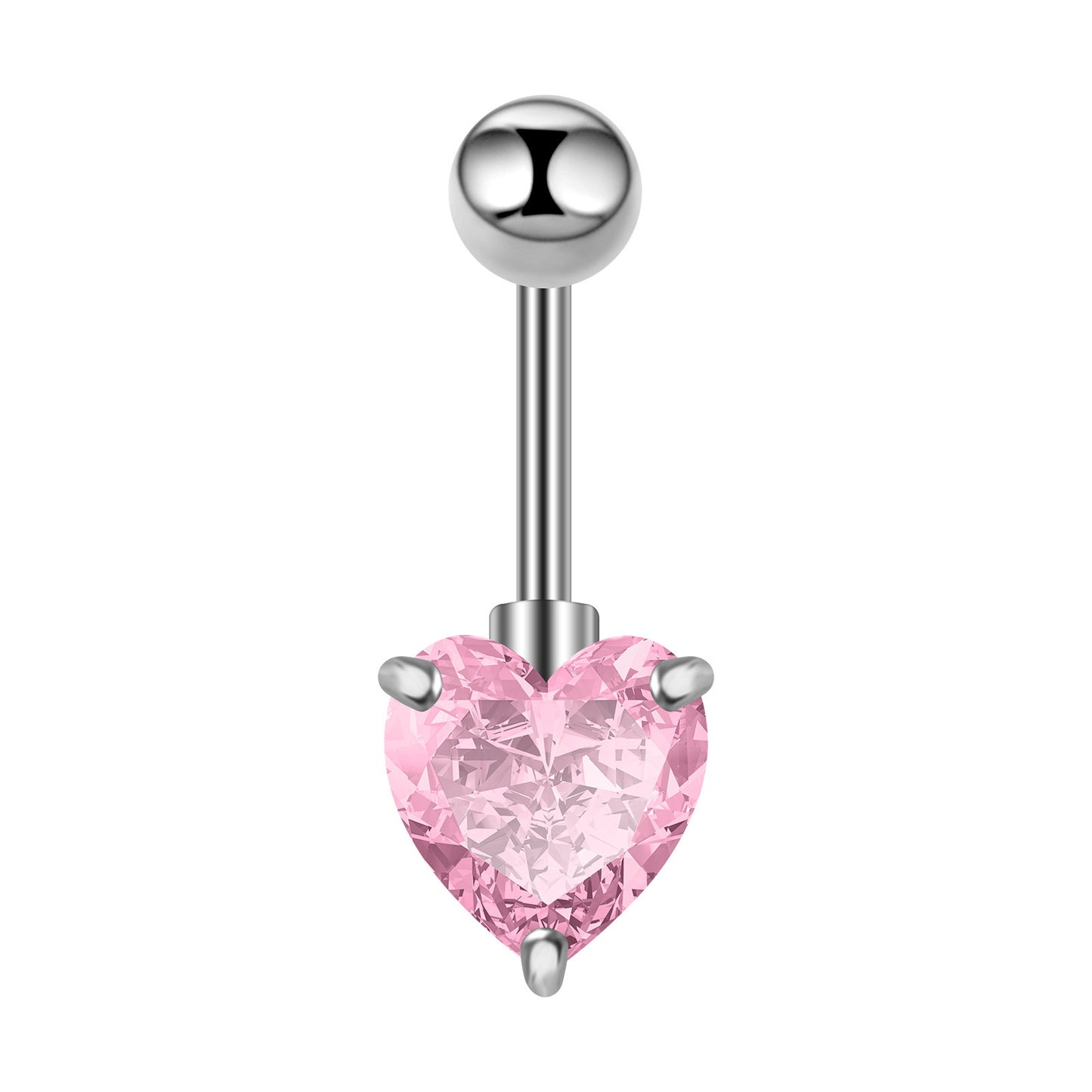 Stainless Steel Zircon Navel Jewelry