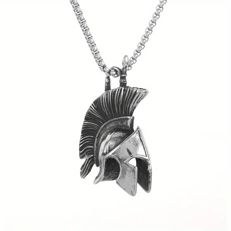 Roman Spartan Helmet Necklace