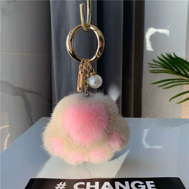 Cat's Claw Fur Keychain